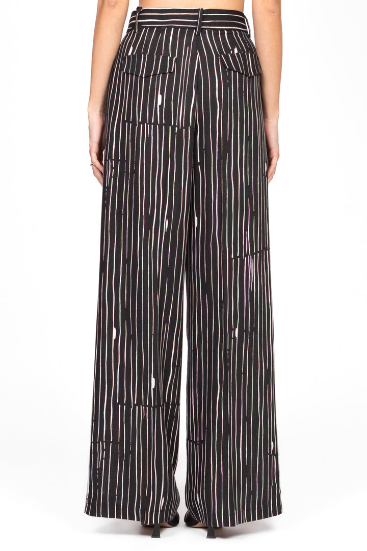 Vicolo - Pantalone rigato con taschini Art. TD2408