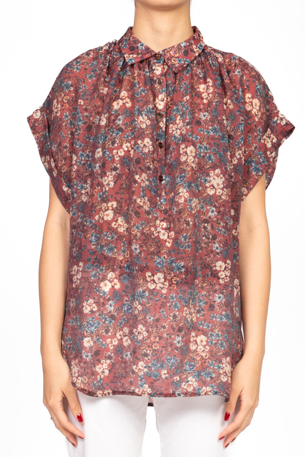 Vicolo - Camicia mezza manica floreale Art. TD2388