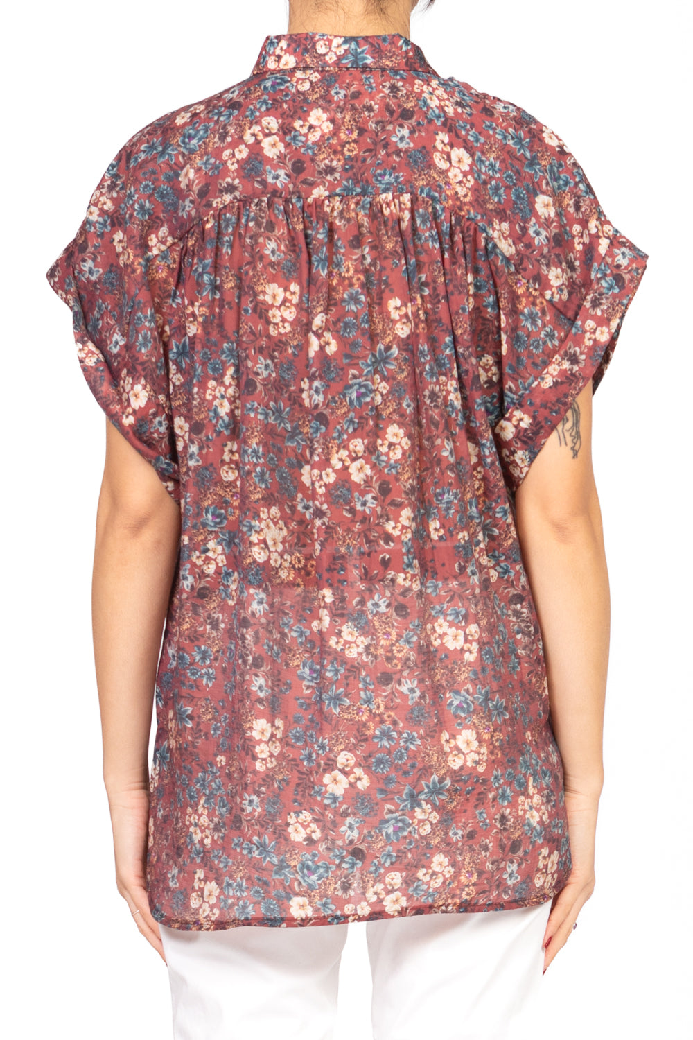Vicolo - Camicia mezza manica floreale Art. TD2388