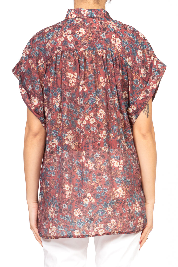 Vicolo - Camicia mezza manica floreale Art. TD2388