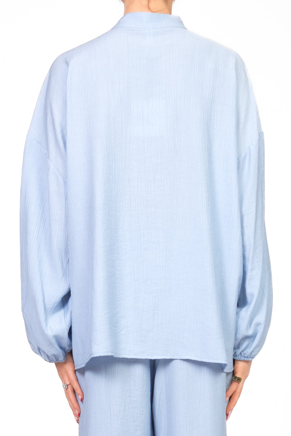 Tensione In - Camicia goffrata collo coreano Art. 25C7640