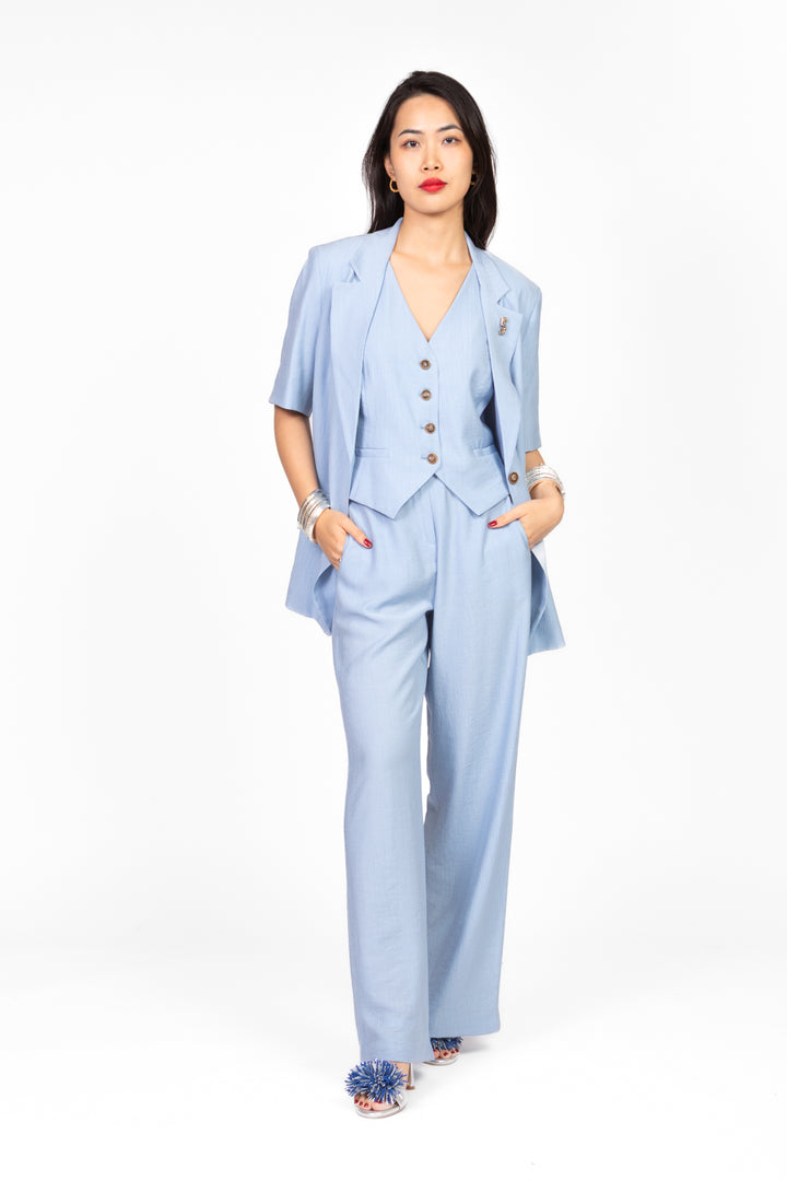 Tensione In - Completo gilet e pantalone goffrato Art. 25C7632
