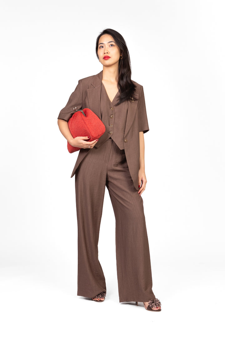Tensione In - Completo gilet e pantalone goffrato Art. 25C7632