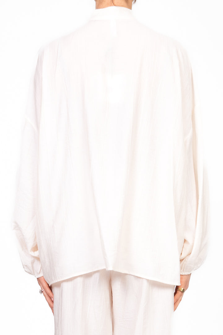 Tensione In - Camicia goffrata collo coreano Art. 25C7640