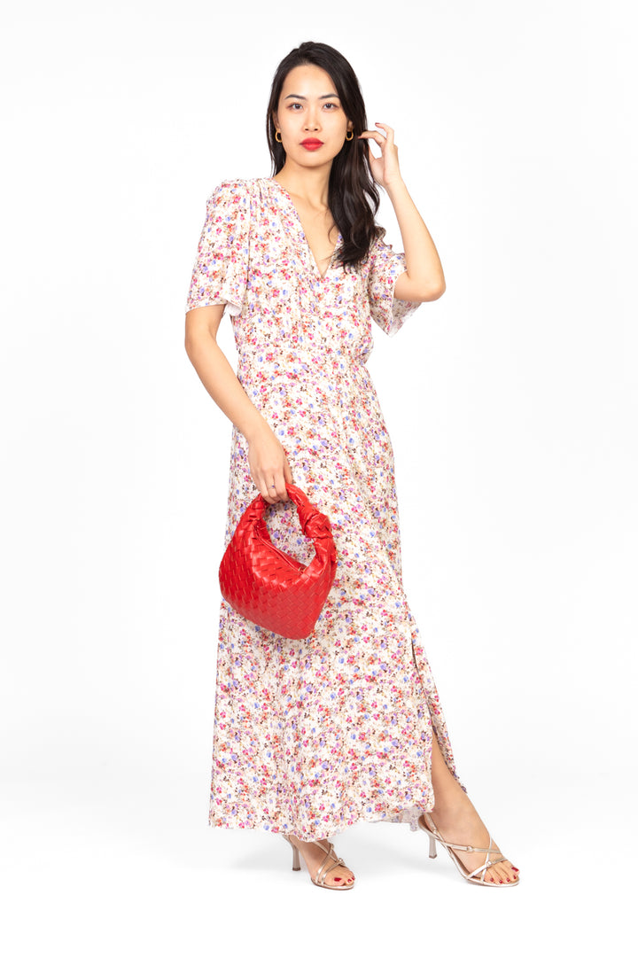 Tensione In - Abito floreale con bottoncini Art. A50421AT