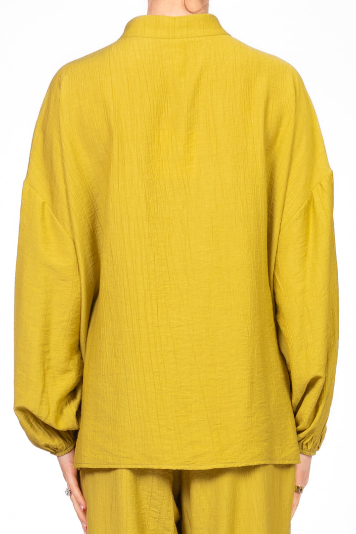 Tensione In - Camicia goffrata collo coreano Art. 25C7640