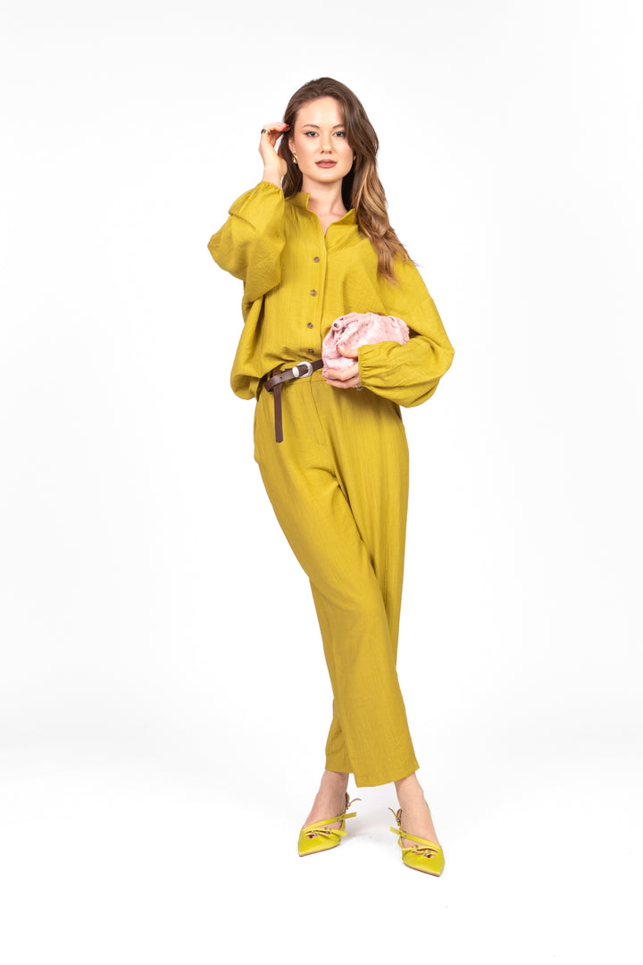 Tensione In - Camicia goffrata collo coreano Art. 25C7640