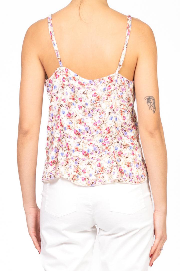 Tensione In - Top floreale con bottoncini Art. T30018AT