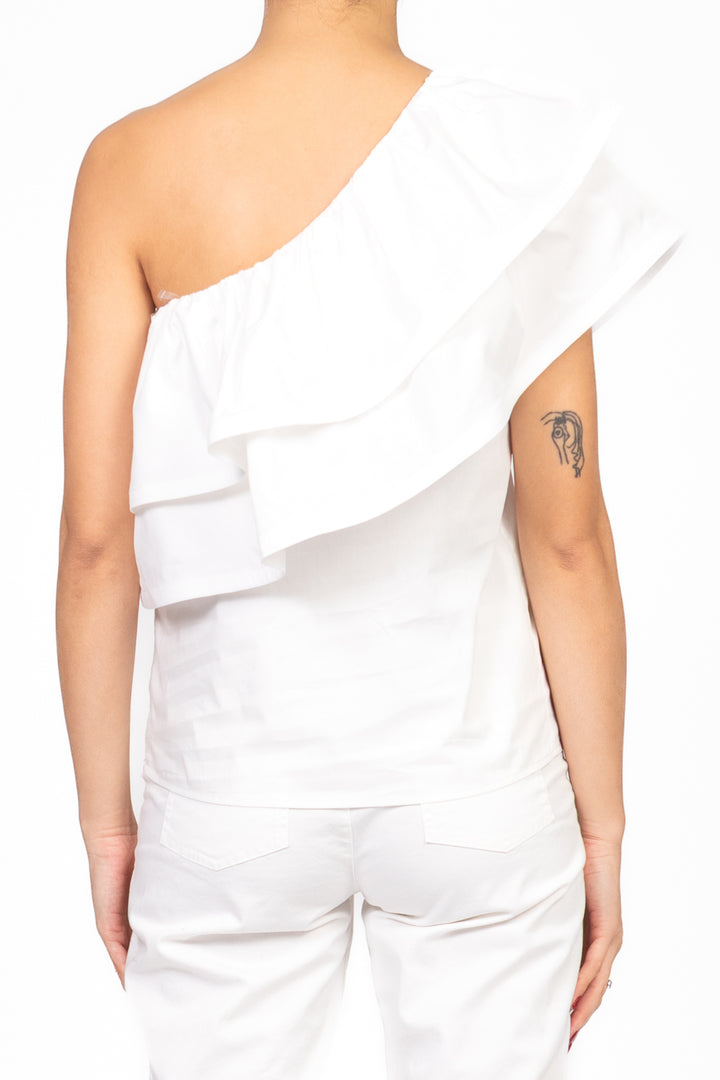 Tensione In - Top monospalla con rouches Art. CG1315