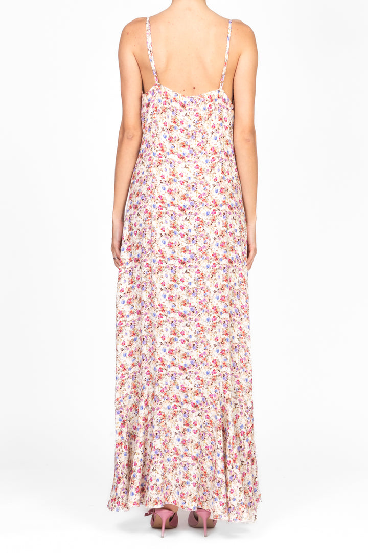 Tensione In - Abito bretella floreale con bottoncini Art. A30094AT
