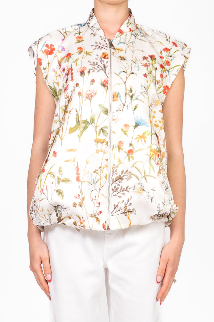 Vicolo - Bomber floreale smanicato Art. TD2321