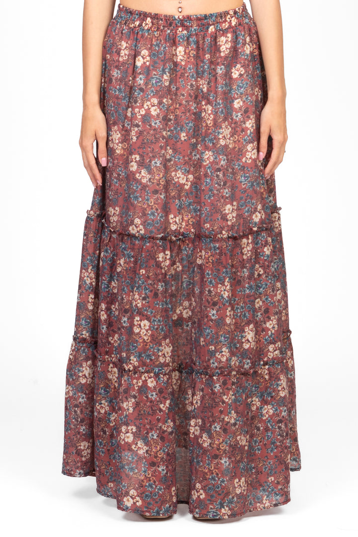 Vicolo - Gonna floreale a balze Art. TD2386