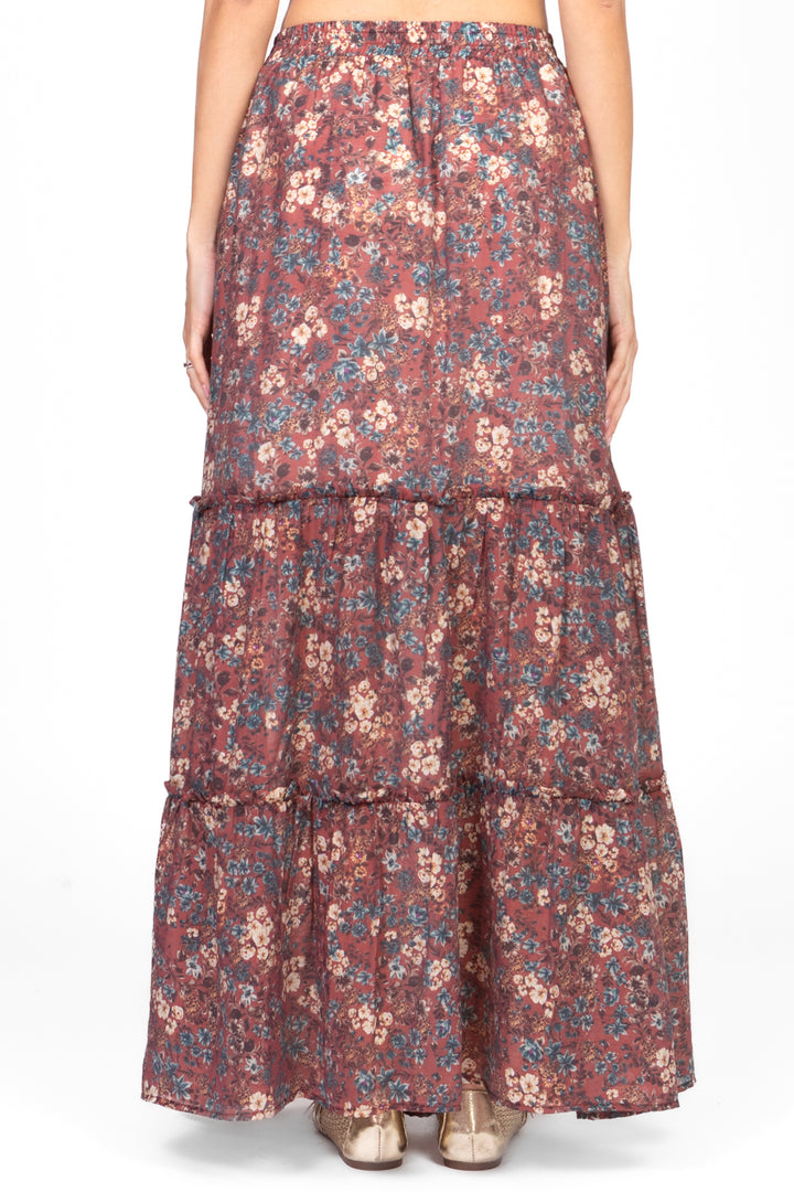 Vicolo - Gonna floreale a balze Art. TD2386