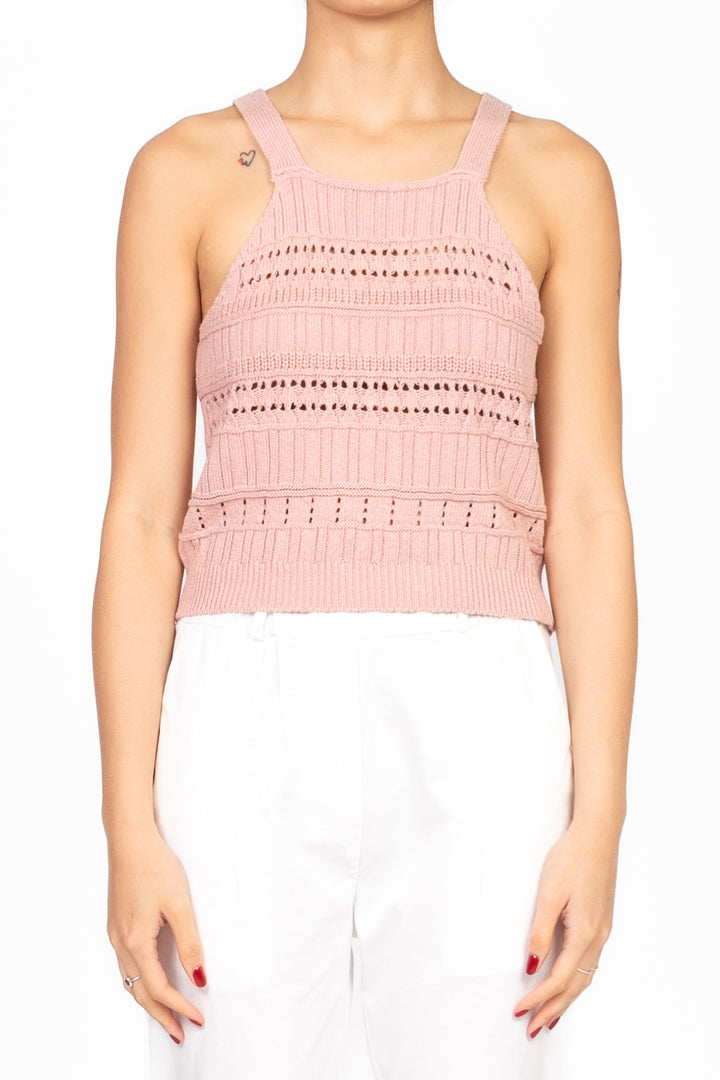 Vicolo - Top in maglia crochet Art. 77134D