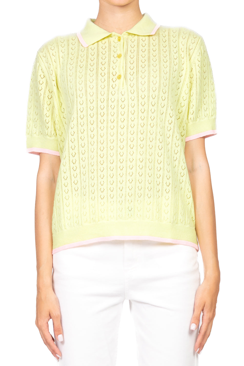 Vicolo - Maglia polo mezza manica profili contrasto Art. 22079D