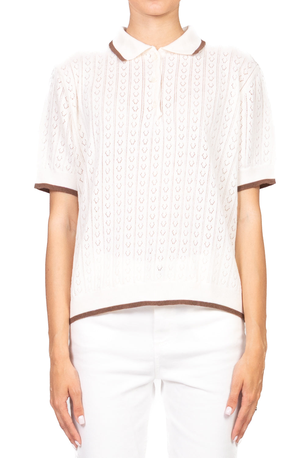 Vicolo - Maglia polo mezza manica profili contrasto Art. 22079D