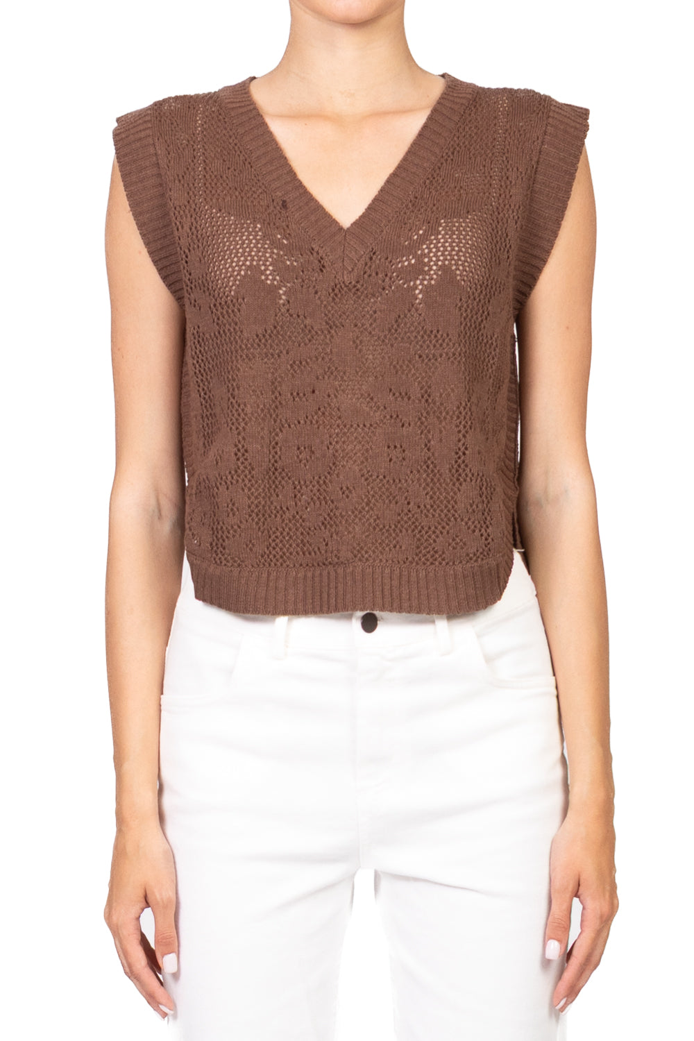 Vicolo - Gilet in maglia scollo v Art. 77133D