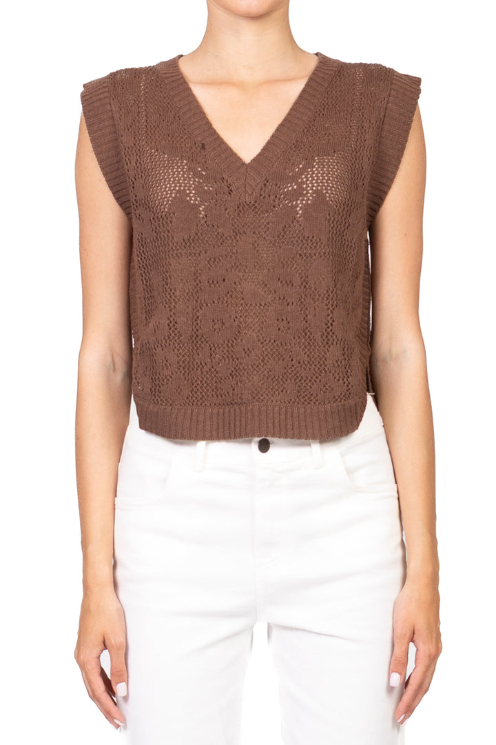 Vicolo - Gilet in maglia scollo v Art. 77133D