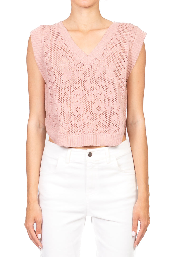 Vicolo - Gilet in maglia scollo v Art. 77133D