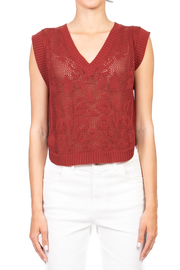 Vicolo - Gilet in maglia scollo v Art. 77133D