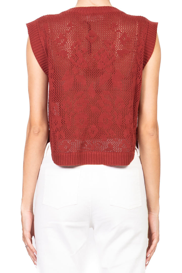 Vicolo - Gilet in maglia scollo v Art. 77133D