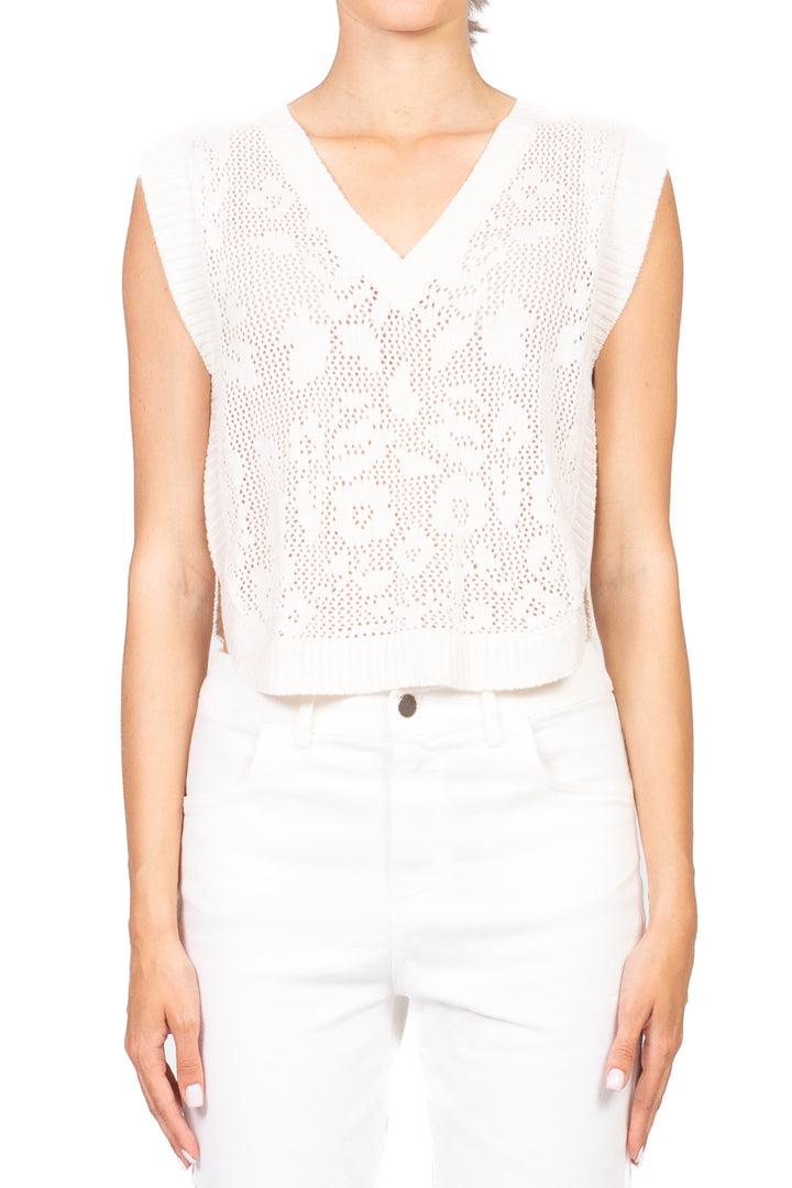 Vicolo - Gilet in maglia scollo v Art. 77133D
