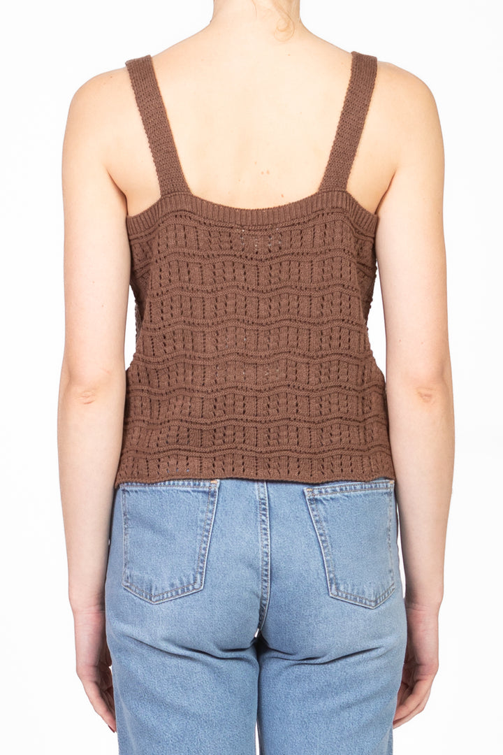 Tensione In - Top crochet con fiocchi Art. 77125D
