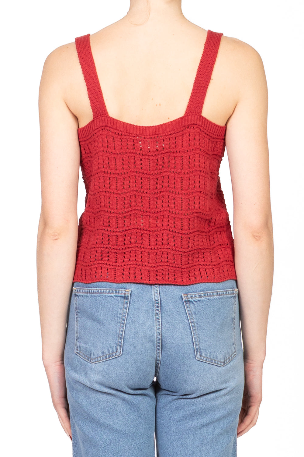 Tensione In - Top crochet con fiocchi Art. 77125D