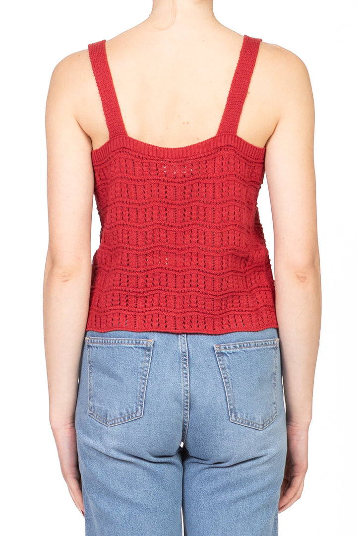 Tensione In - Top crochet con fiocchi Art. 77125D