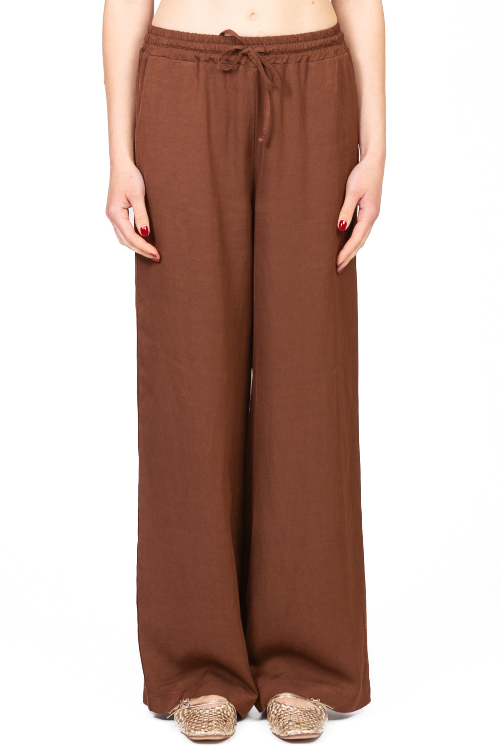 Vicolo - Pantalone palazzo con coulisse Art. TD2447