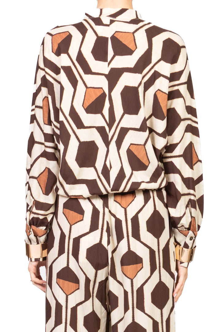 Tensione In - Camicia fantasia con bracciali Art. VQ1359