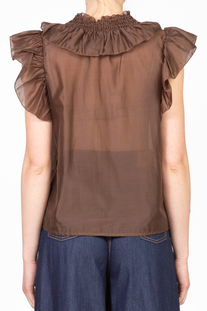Vicolo - Blusa rouches giromanica Art. TD0893