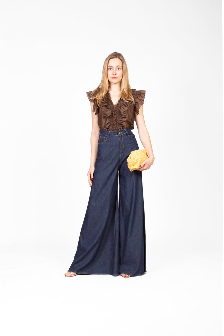 Vicolo - Blusa rouches giromanica Art. TD0893