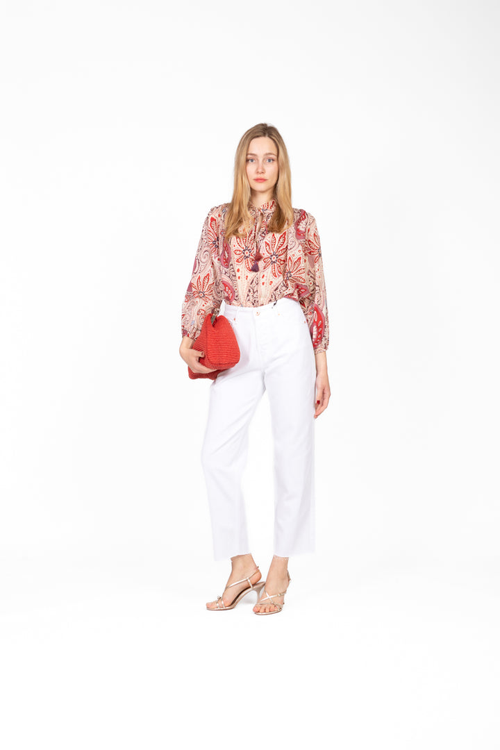 Tensione In - Blusa fantasia con laccio Art. PE25-2607