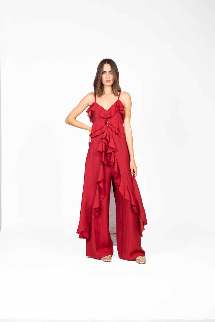 Tensione In - Pantalone palazzo con elastico dietro Art. QZ1379