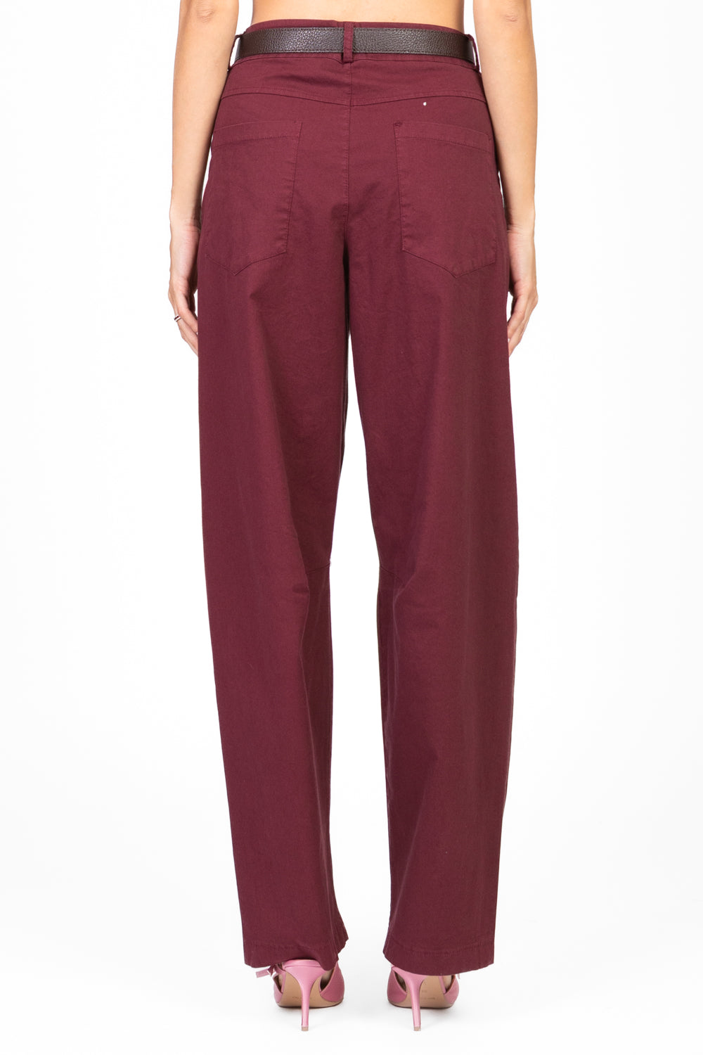 Vicolo - Pantalone barrel con cinta Art. TD2111