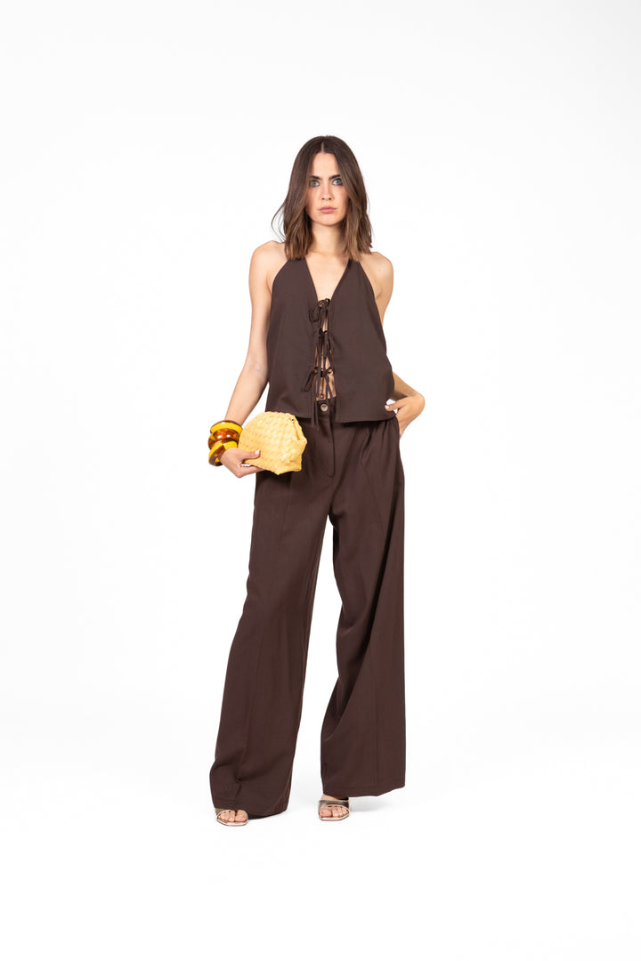 Vicolo - Top scollato con fiocchi Art. TD2429