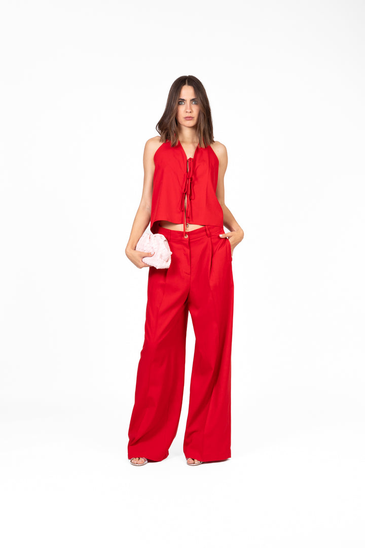 Vicolo - Top scollato con fiocchi Art. TD2429