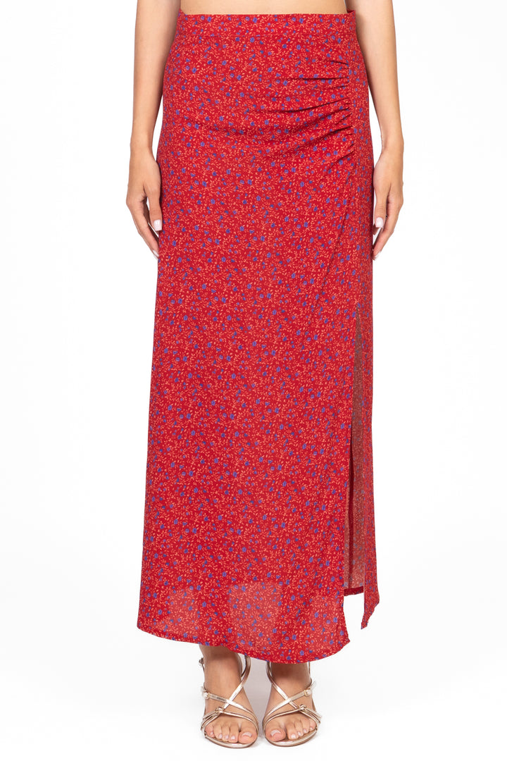 Tensione In - Gonna floreale con spacco Art. N20049-1AT
