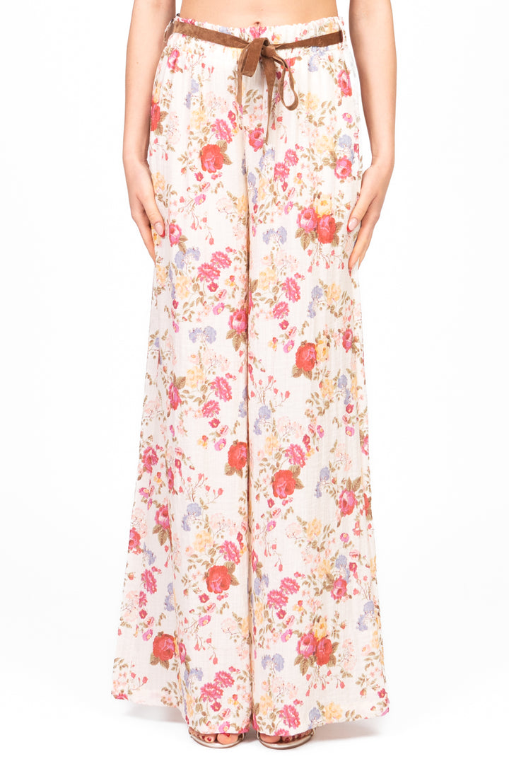 Tensione In - Pantalone floreale con laccio Art. S25PC89
