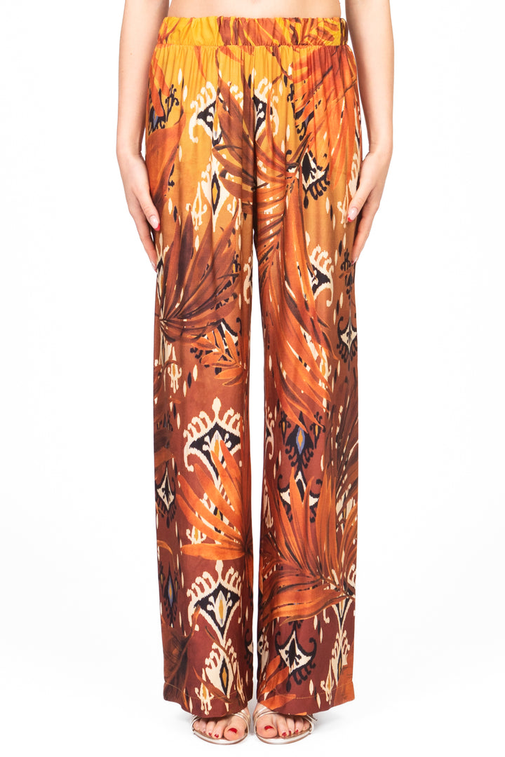 Imperial - Pantalone palazzo fantasia con elastico Art. P5Y3JZH