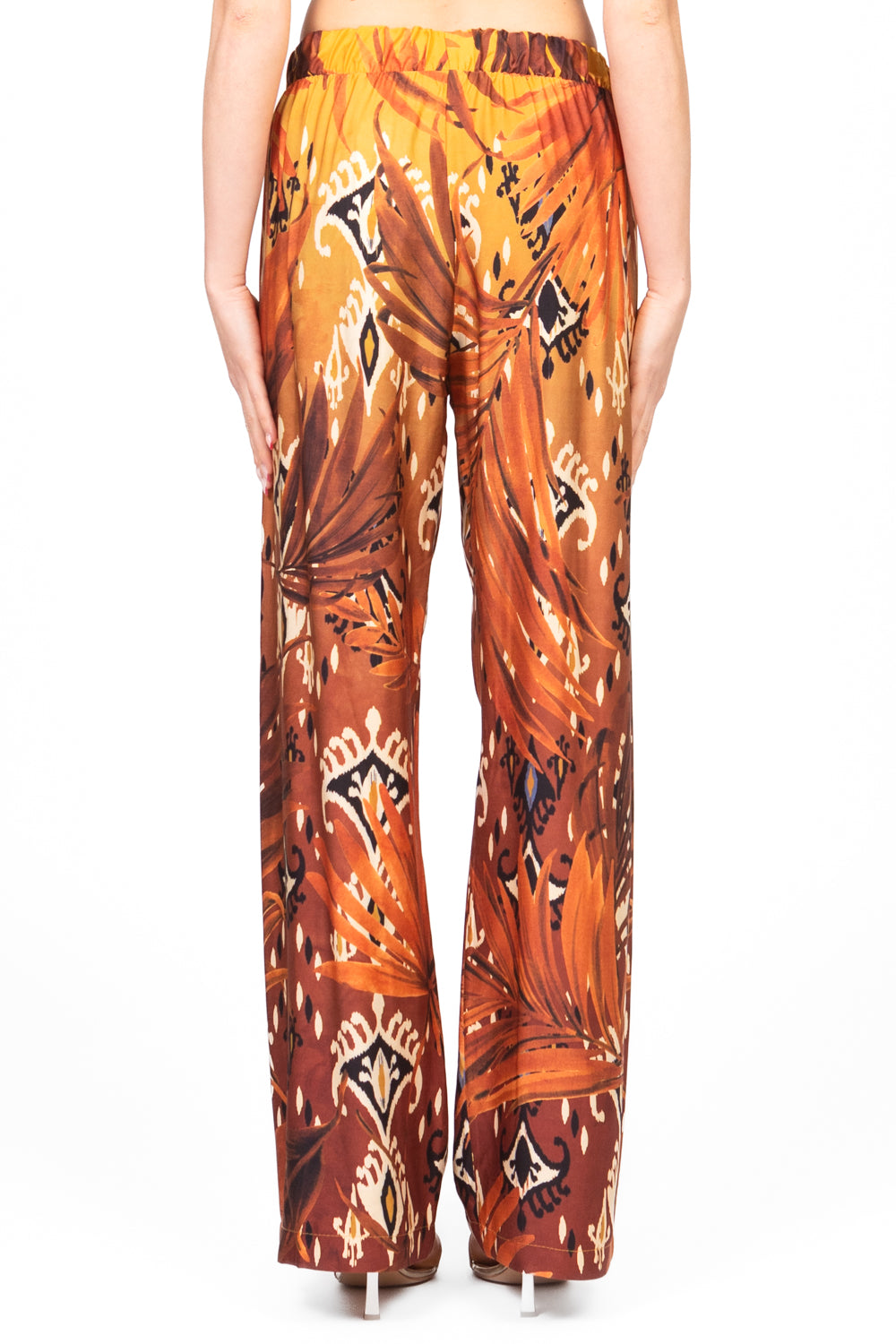 Imperial - Pantalone palazzo fantasia con elastico Art. P5Y3JZH