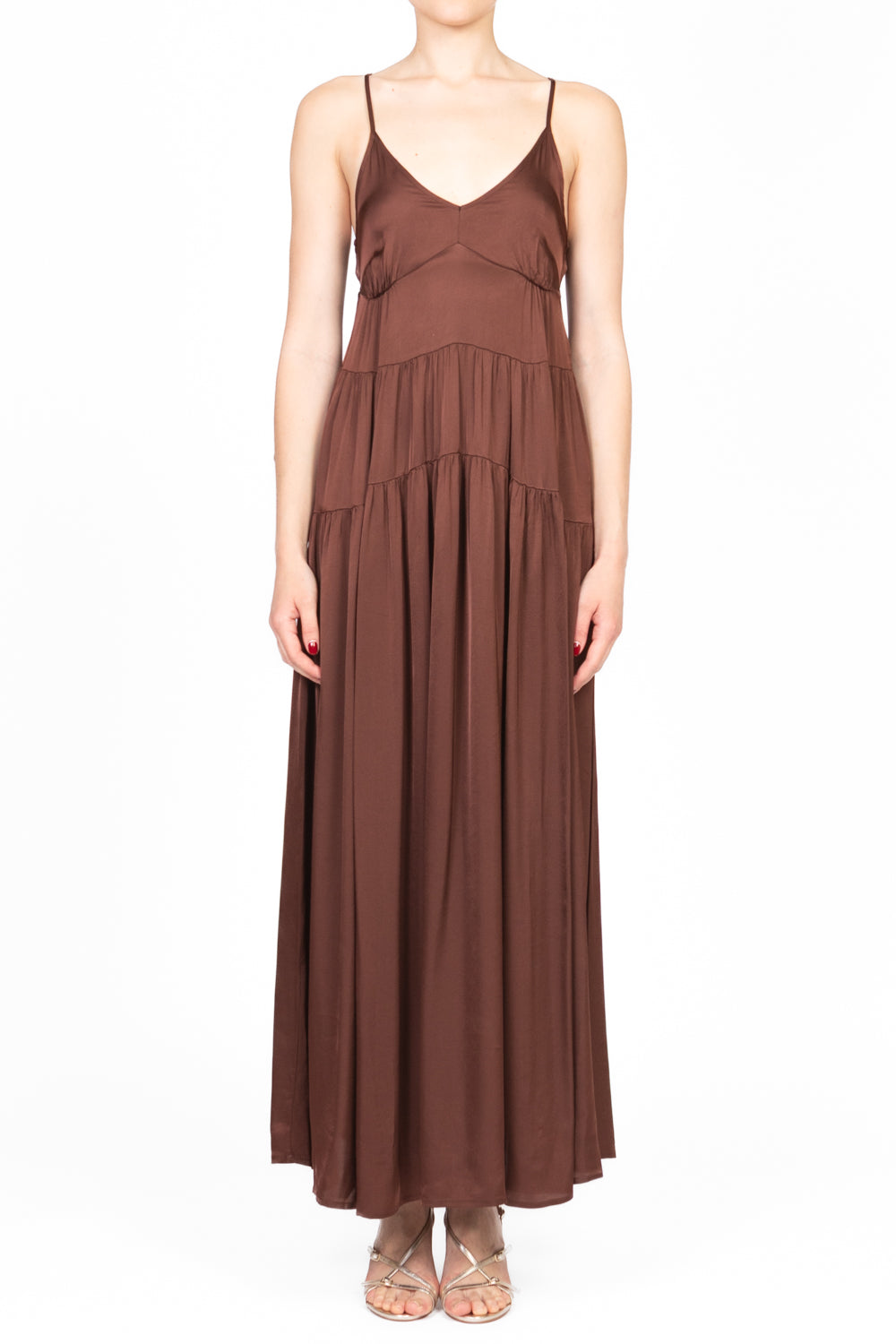 Vicolo - Abito bretellina in satin Art. TD2284