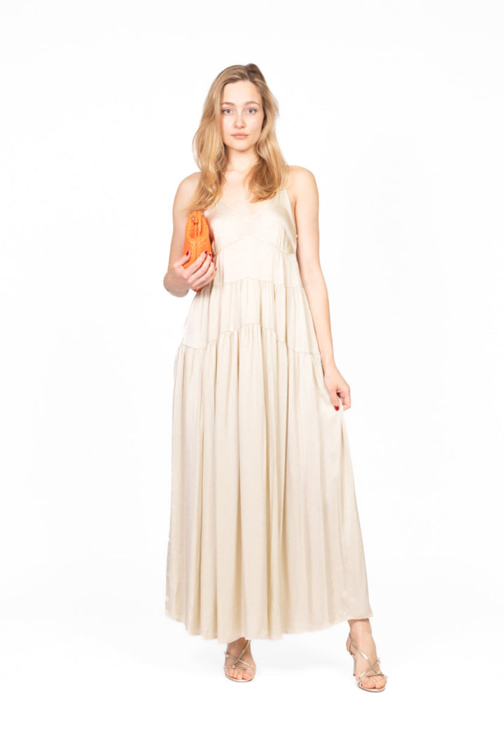 Vicolo - Abito bretellina in satin Art. TD2284
