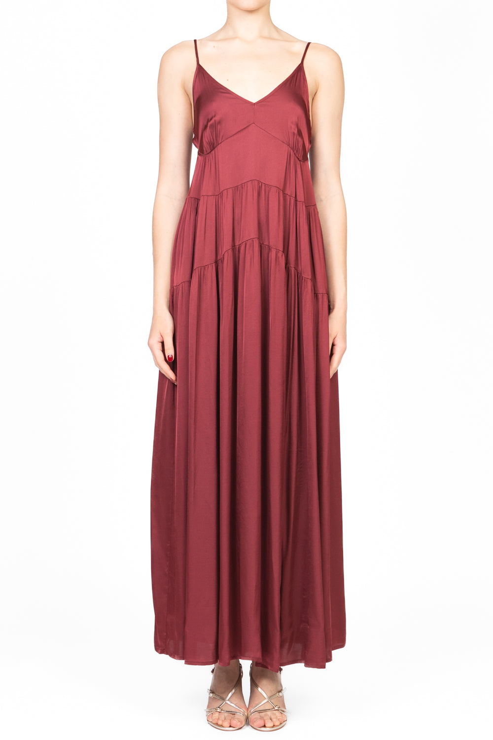 Vicolo - Abito bretellina in satin Art. TD2284
