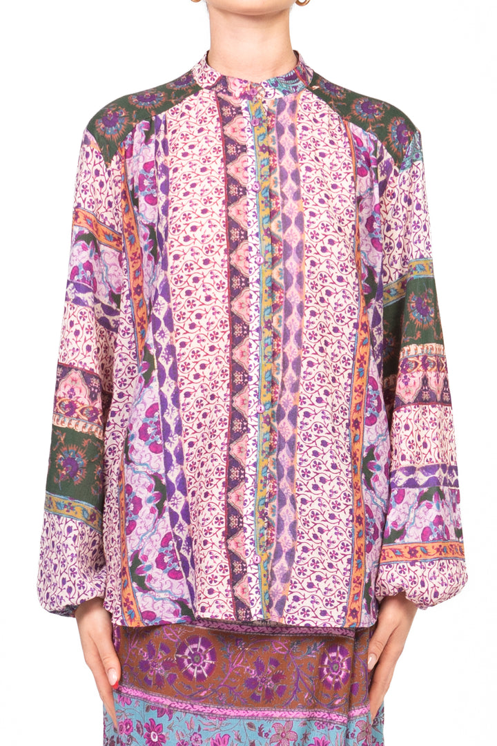 Tensione In - Camicia fantasia collo coreano Art. C10157AT