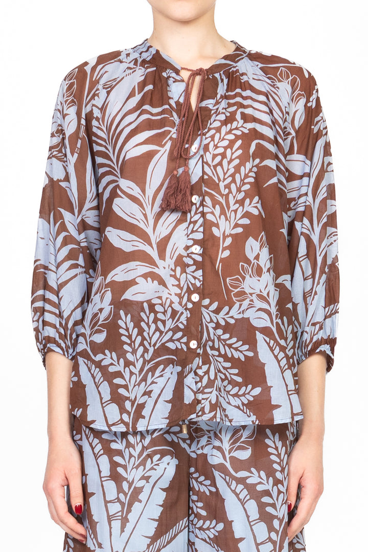 Tensione In - Camicia fantasia collo coreano Art. S25CD33
