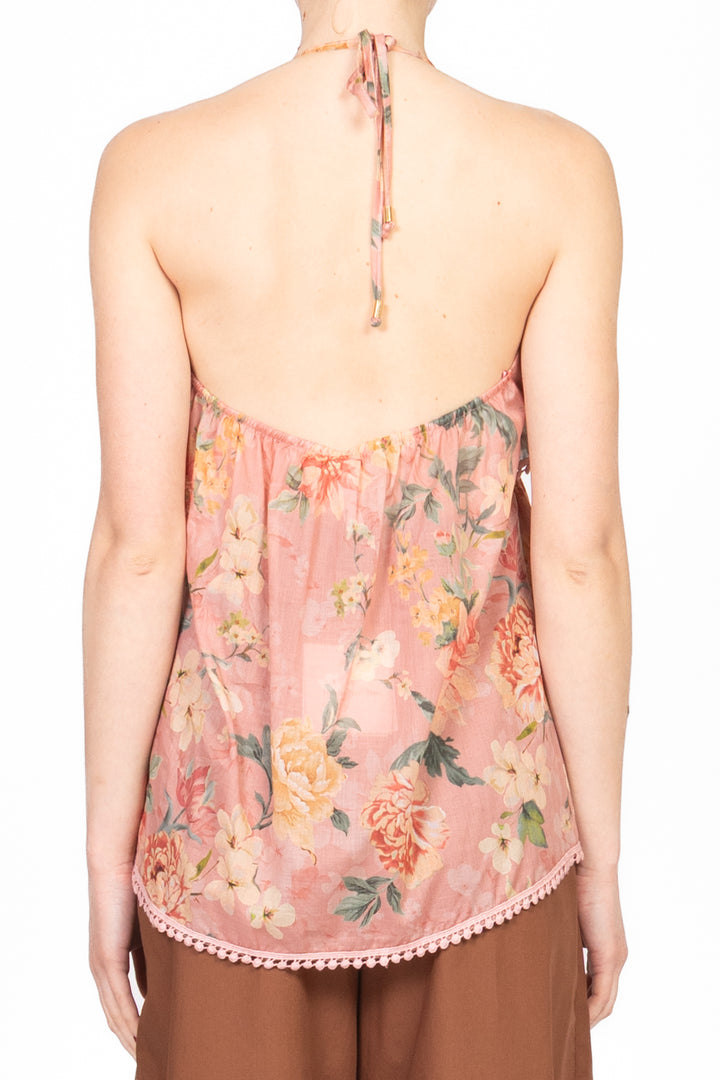Tensione In - Top floreale con balze Art. S25TD31