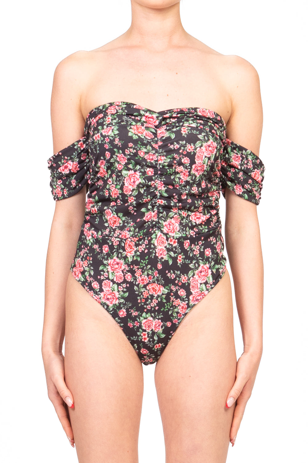 Vicolo - Body arricciato floreale Art. TD2555/TD2556