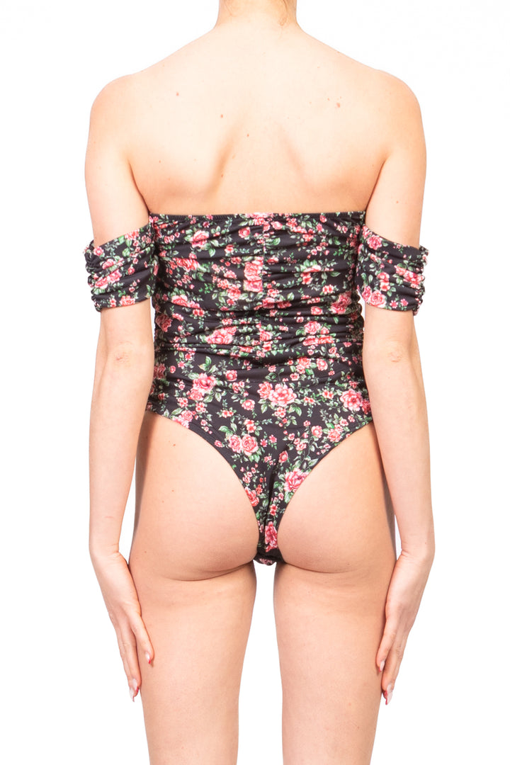 Vicolo - Body arricciato floreale Art. TD2555/TD2556